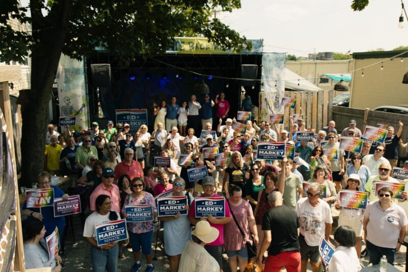 Senator Ed Markey rallied hundreds of supporters across South Shore, South Coast and the Cape on Sunday, August 9, 2026.